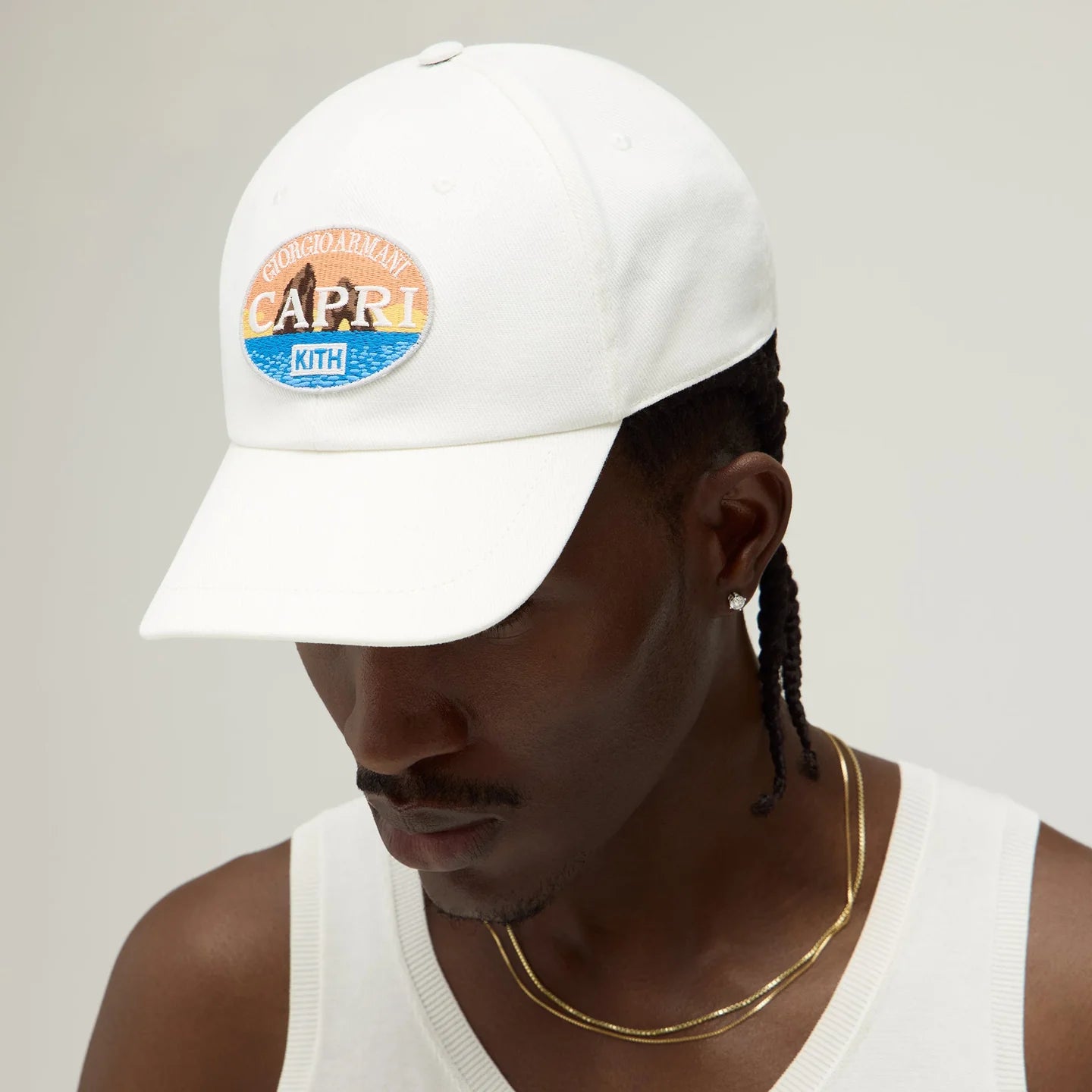 Giorgio Armani &amp; Kith Capri Classic Cap White
