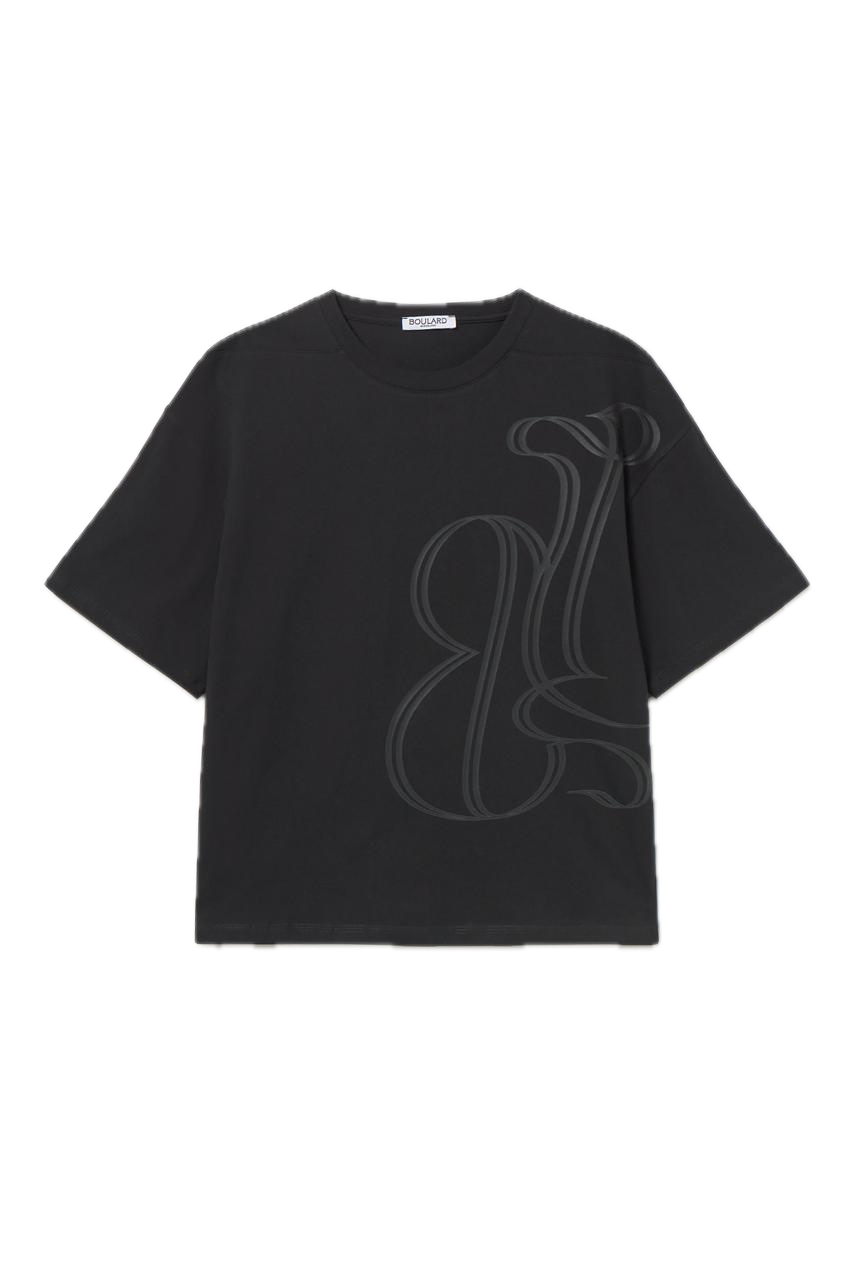 Ugo Boulard Logo Modernista Black T-shirt