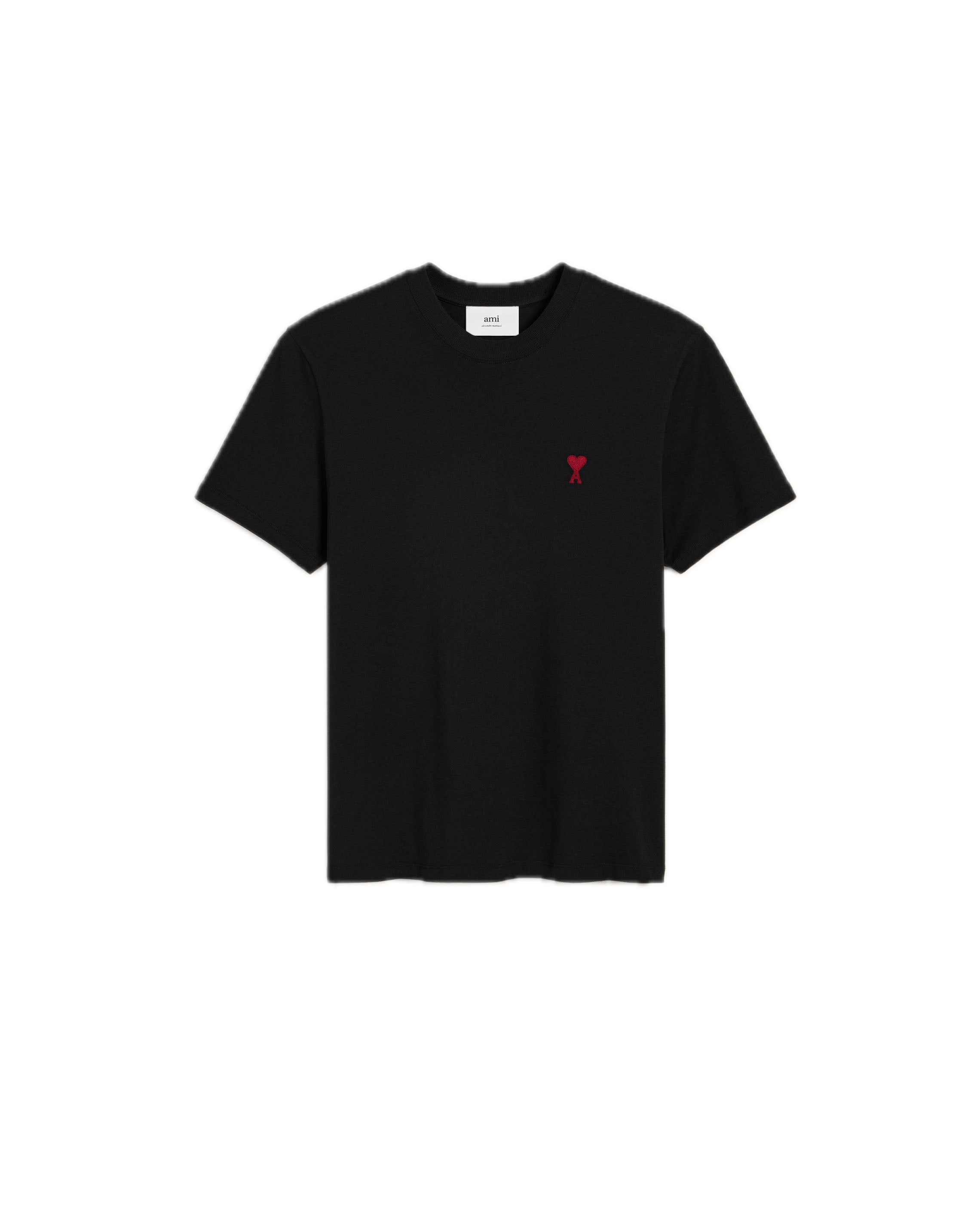 Ami Paris Cotton Ami de Coeur T-Shirt Black/Red