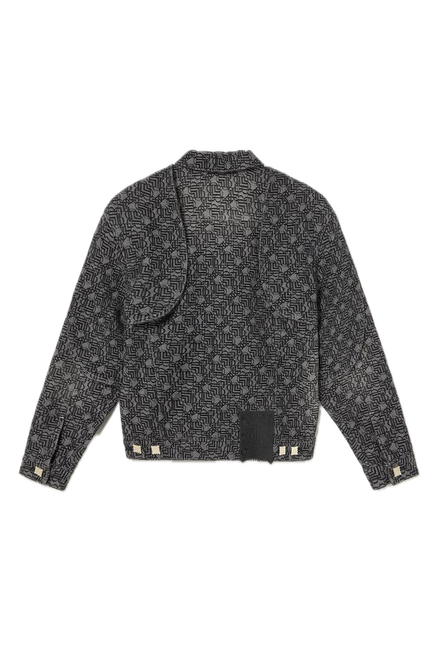 Ugo Boulard Jacquard Denimjacke V2 Schwarz