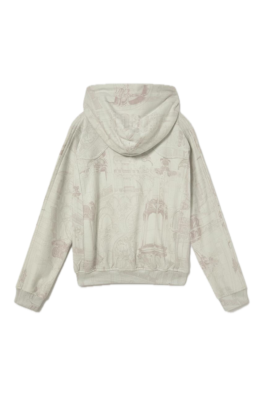 Ugo Boulard All Over Hooded Jacket Beige