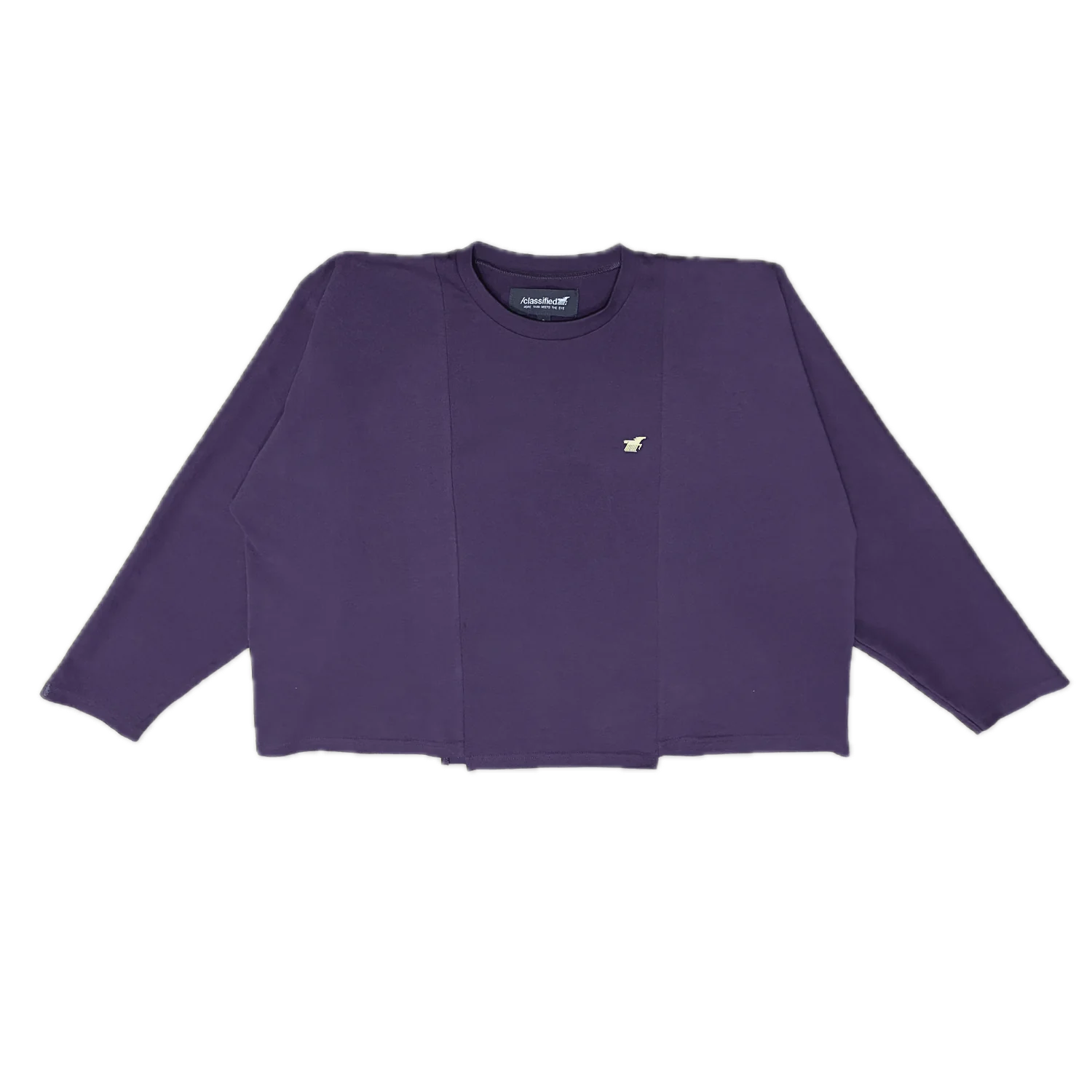 Classified Basics Purple Longsleeve Tee Reversible