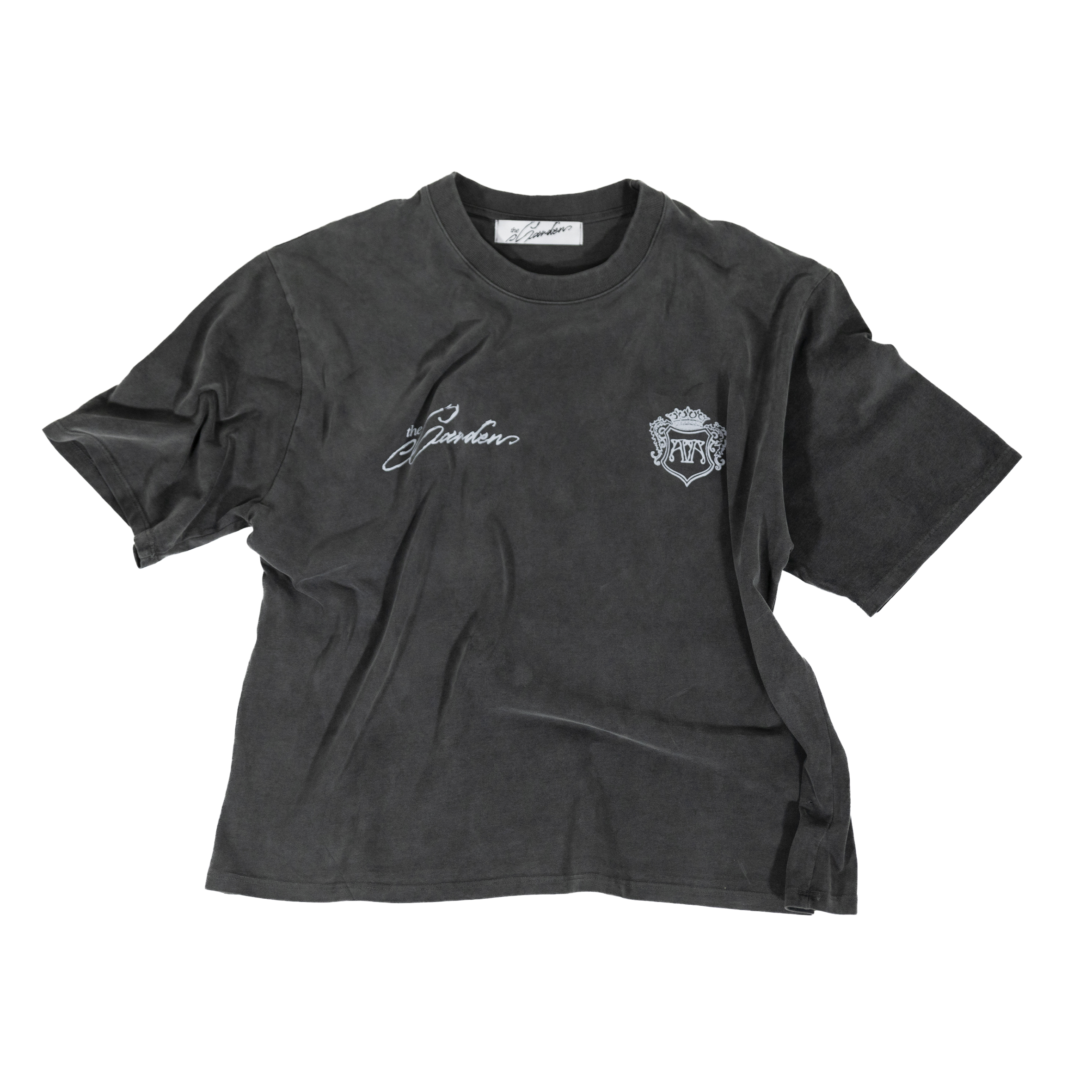The Garden Lettering T-shirt Washed Black