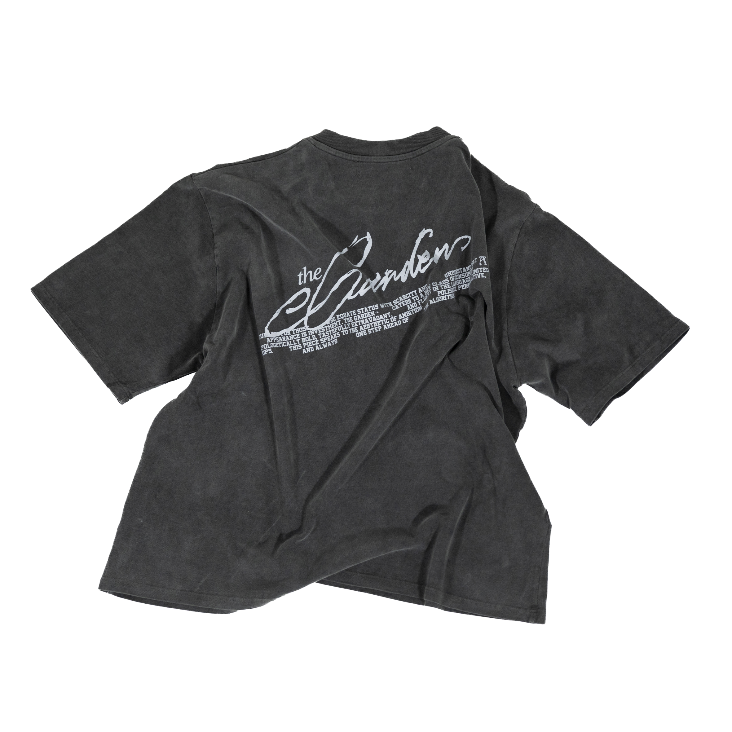 The Garden Lettering T-shirt Washed Black