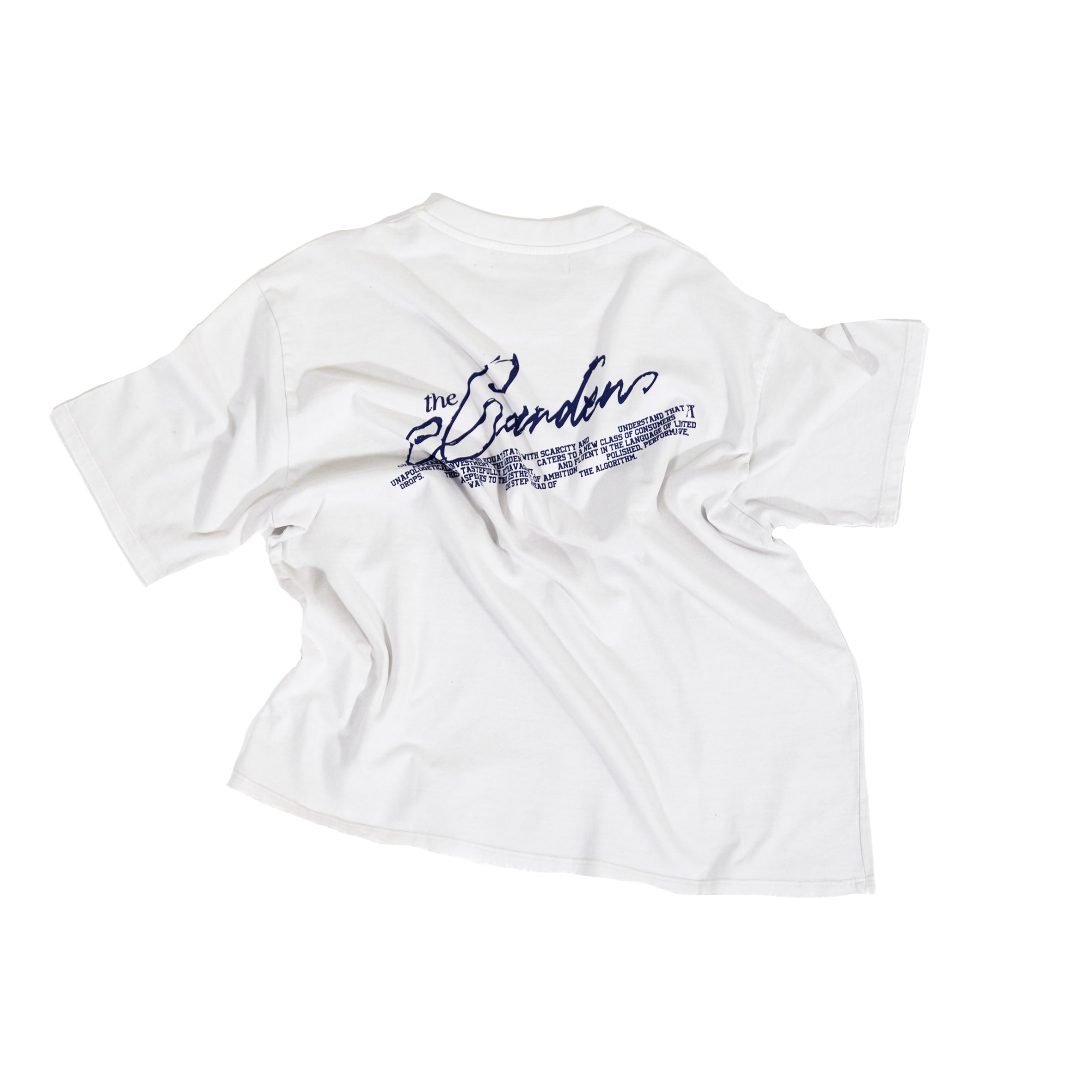 The Garden Lettering T-shirt Beige/Navy