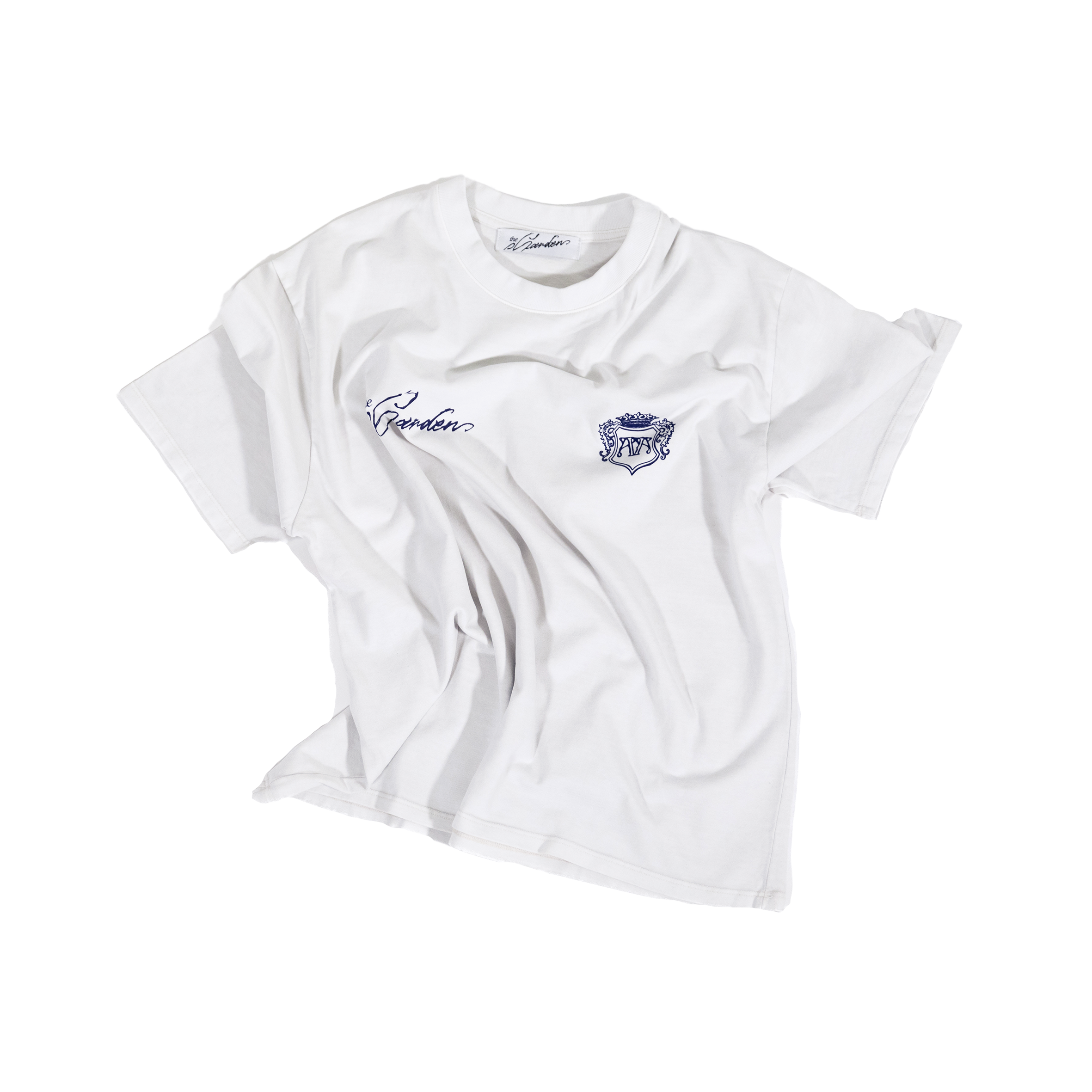 The Garden Lettering T-shirt Beige/Navy