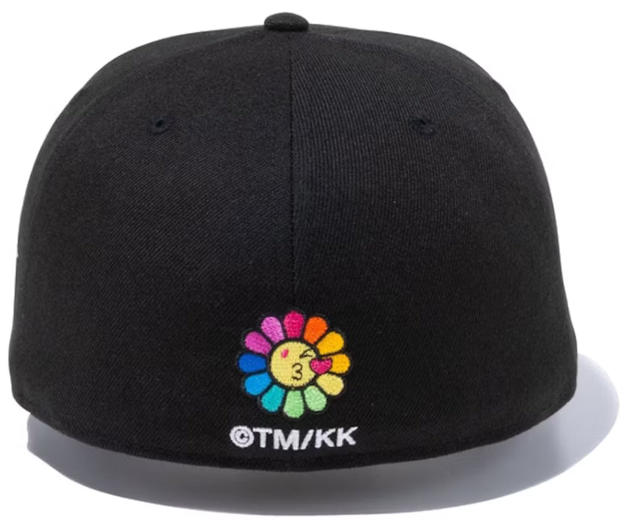 New Era x Takashi Murakami Flower Flag 59Fifty Fitted Hat Black Rainbow