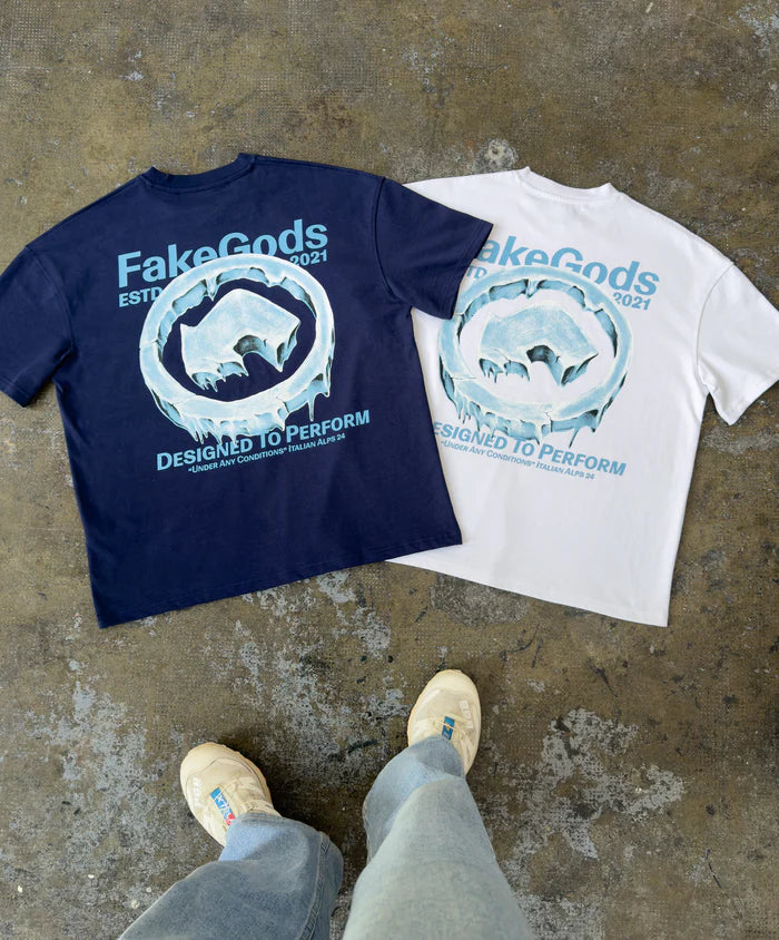 Fakegods Iced Logo Tee Navy