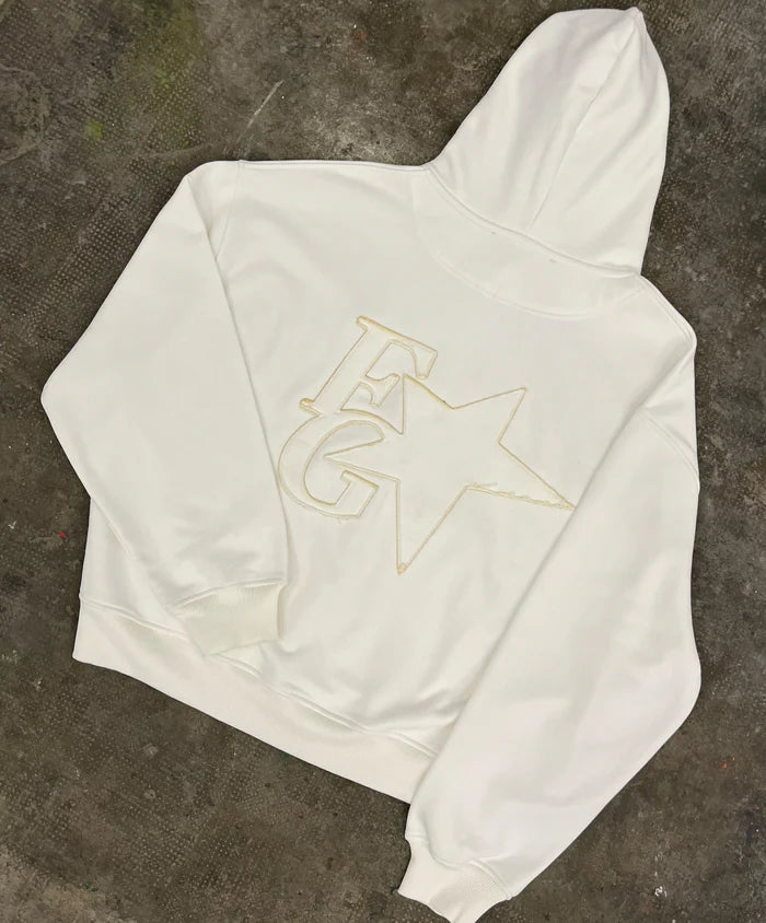 Fakegods Star Hoodie Cream