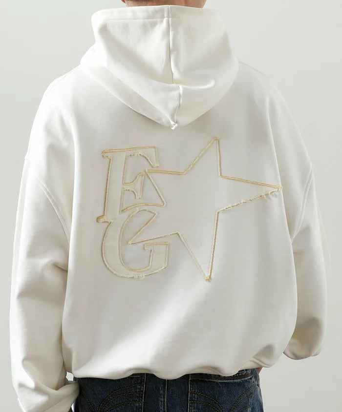 Fakegods Star Hoodie Cream