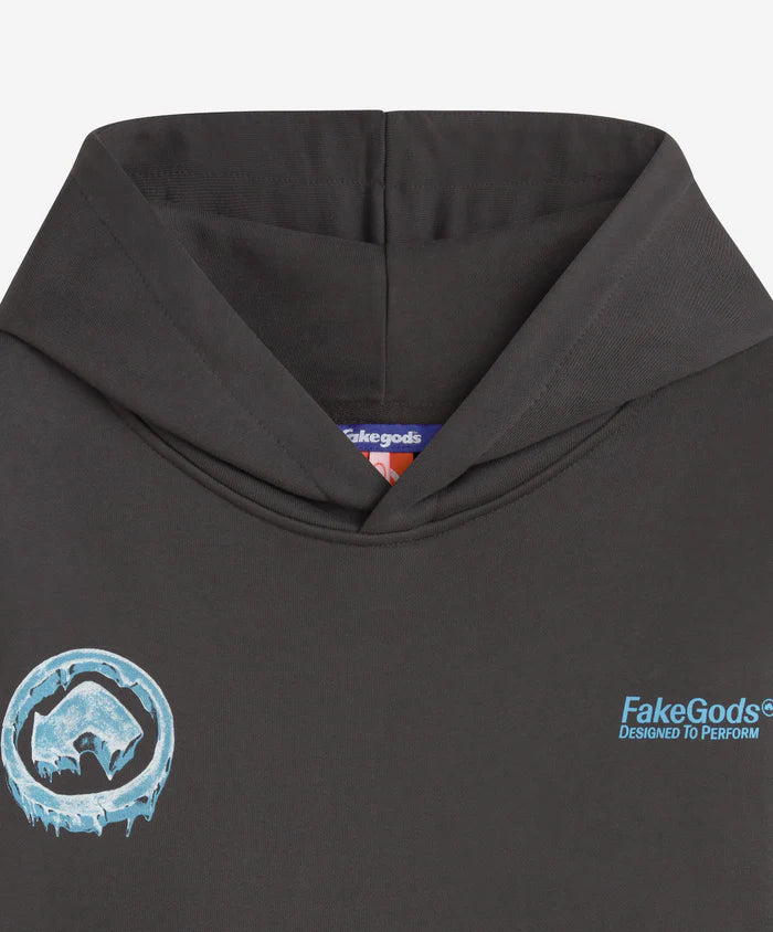 Fakegods Iced Logo Hoodie Dark Grey