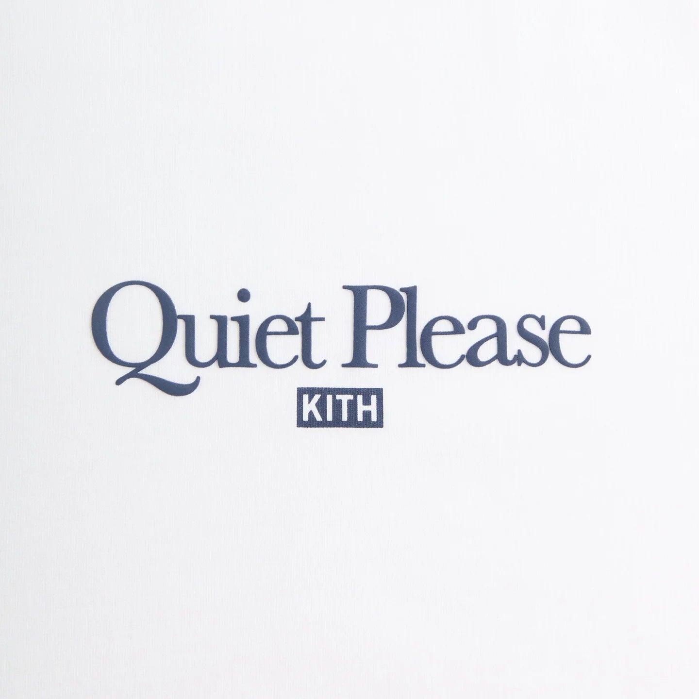 Kith for Wilson – T-Shirt „Quiet Please“ in Weiß