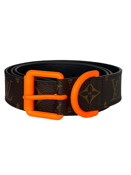 LV Virgil Abloh Orange Belt 90/36 – The Garden LV Virgil Abloh Orange Belt 90/36 – The Garden