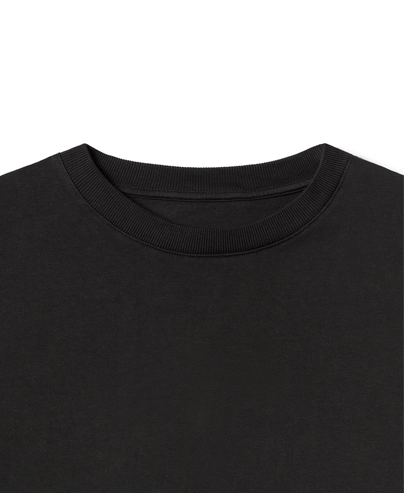 Velor Garments 300 GSM &#39;Jet Black&#39; Longsleeve