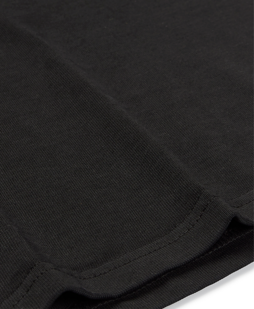 Velor Garments 300 GSM &#39;Jet Black&#39; Longsleeve