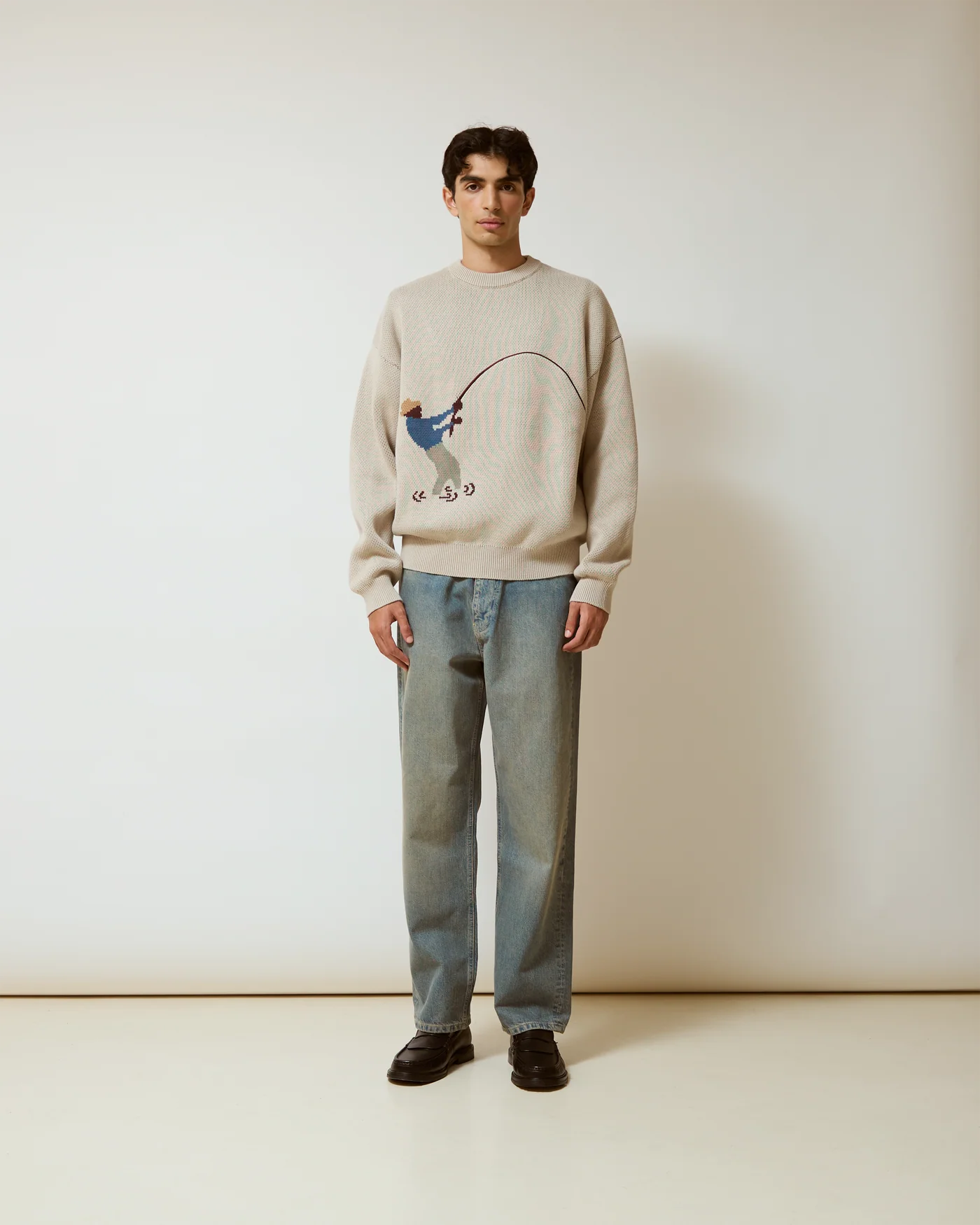 Palard White Marlin Knit Sweater