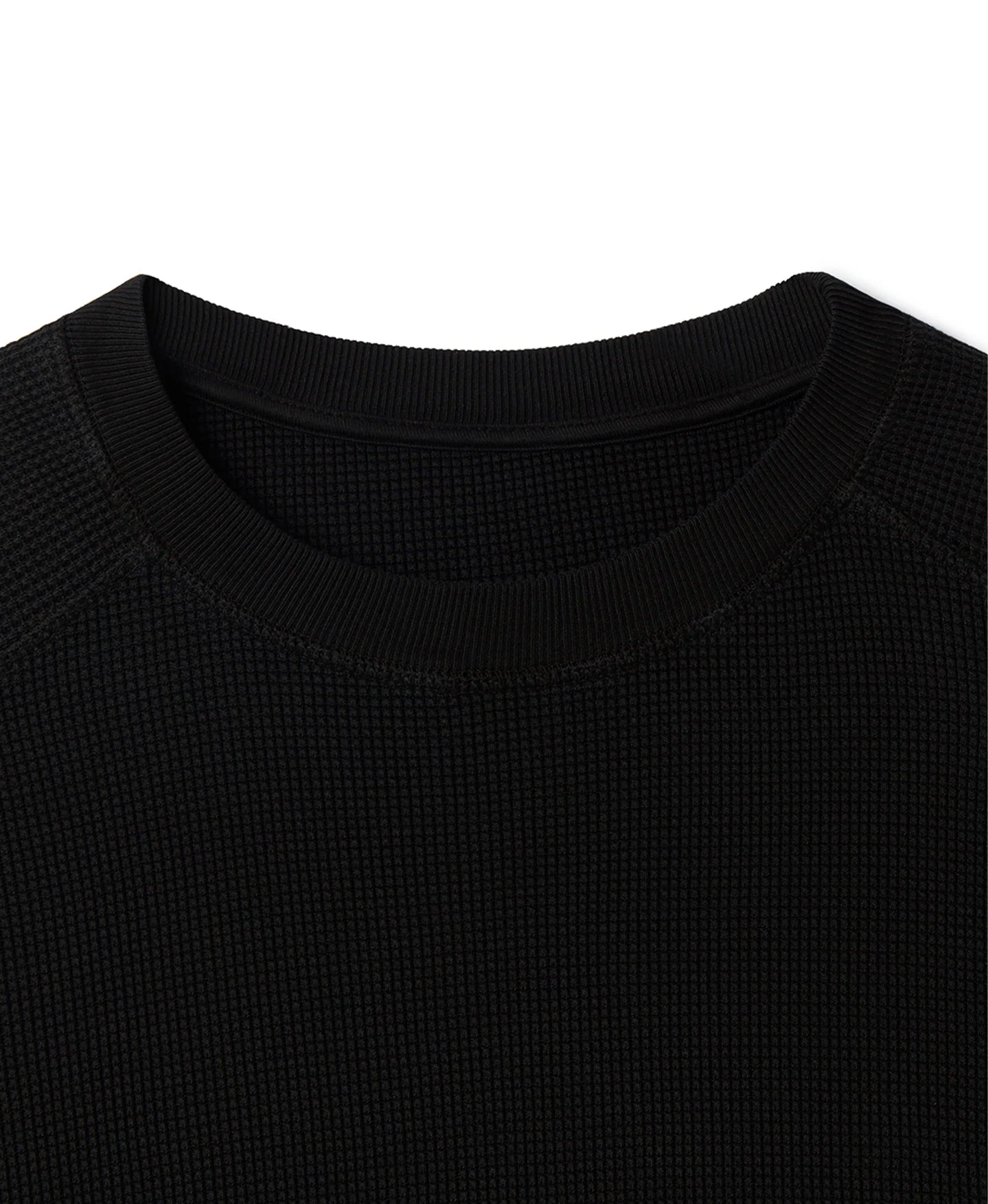 Velor Garments 350 GSM Jet Black Thermal Longsleeve