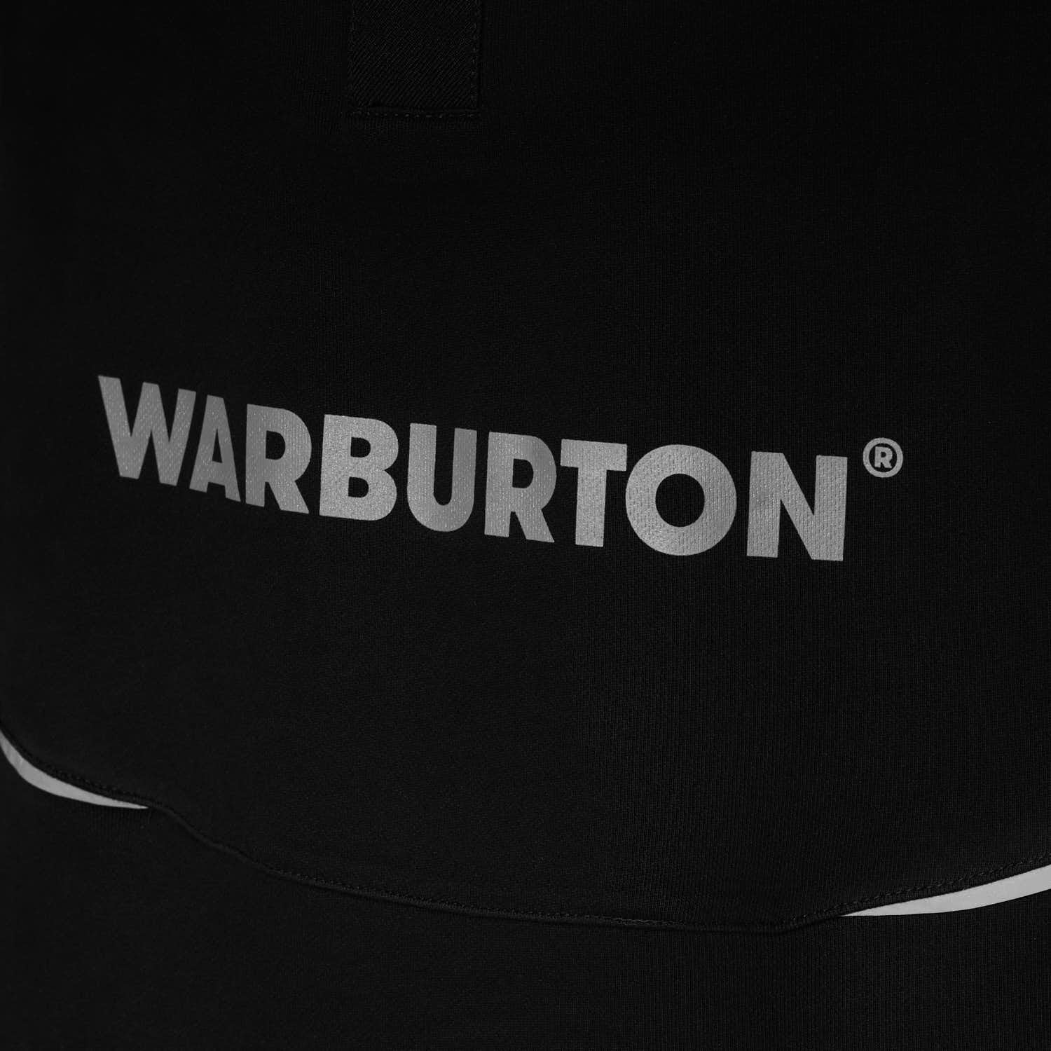 Warburton Reflective Black Rugby Polo
