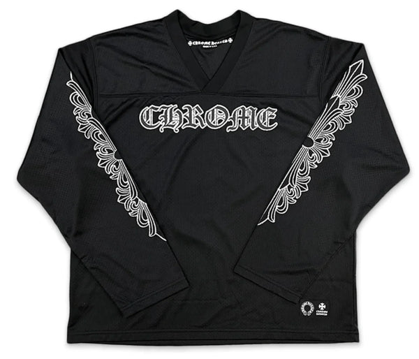 Chrome Hearts Sports Mesh Warm Up Jersey Black – The Garden