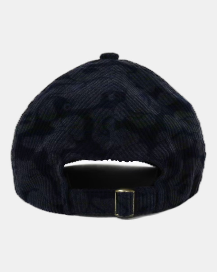 BAPE Solid Camo Corduroy Panel Cap Navy