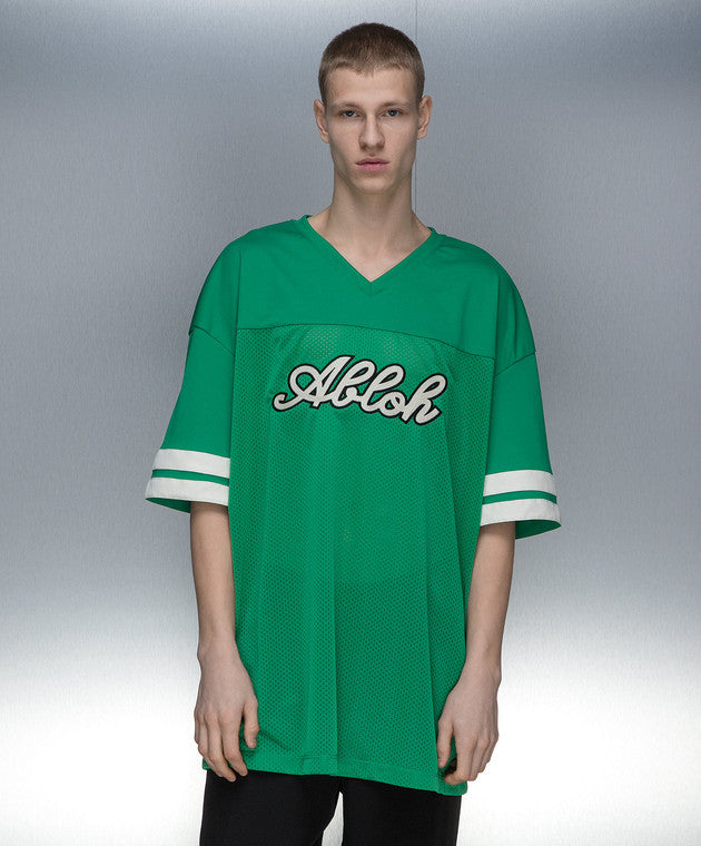 Off-White Football Mesh S/S Tee College Green