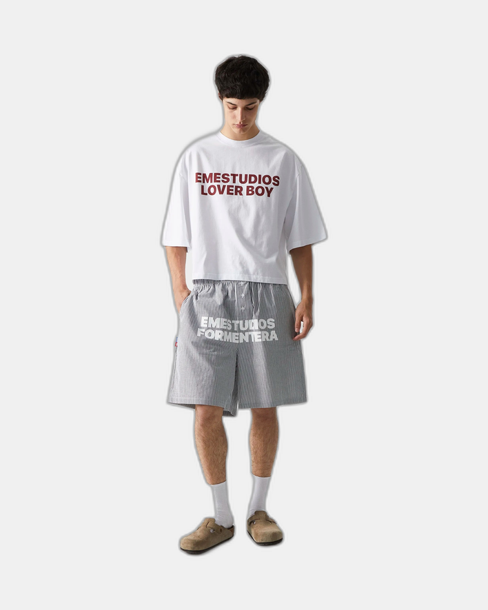 Eme Studios Lover Boy Pearl Cropped Boxy Tee