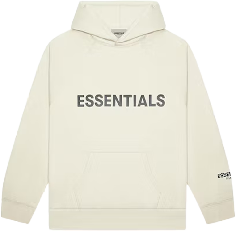 Fear of God Essentials Pullover Hoodie Applique Logo Buttercream