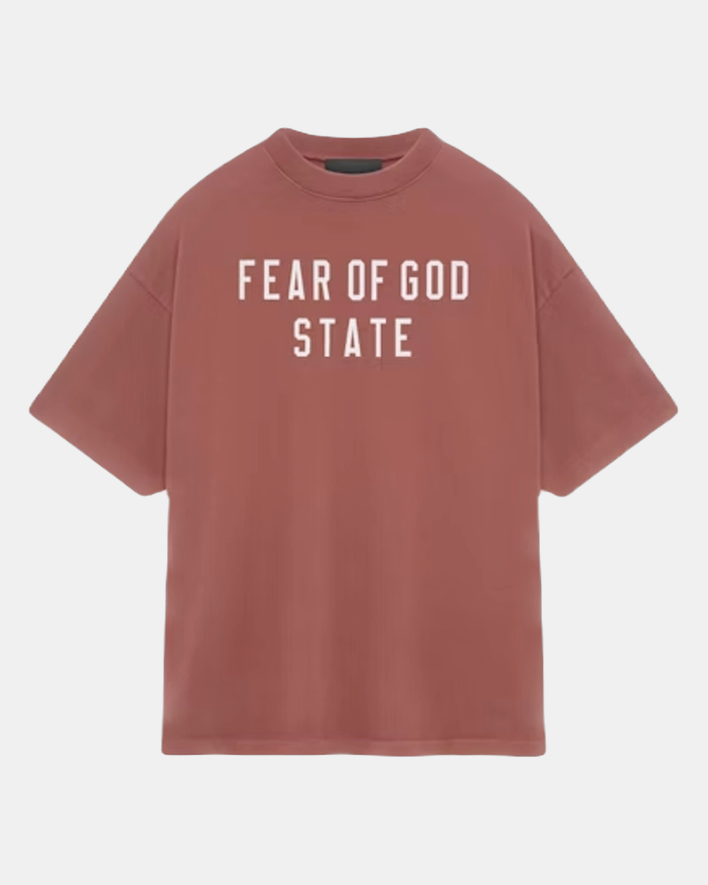 Fear of God Essentials Heavy Crewneck Shirt (FW24) Crimson