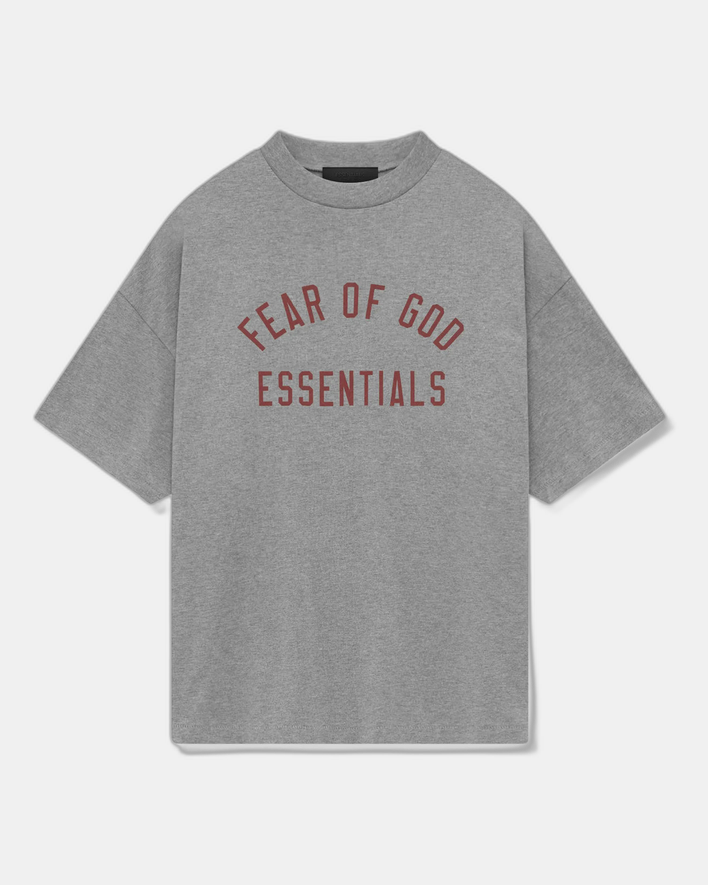 Fear Of God Essentials Jersey Crewneck Shirt (FW24) Dark Heather