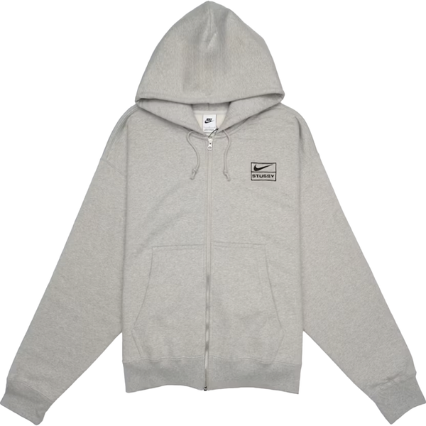 Nike x Stussy Full-Zip Fleece HoodieGray
