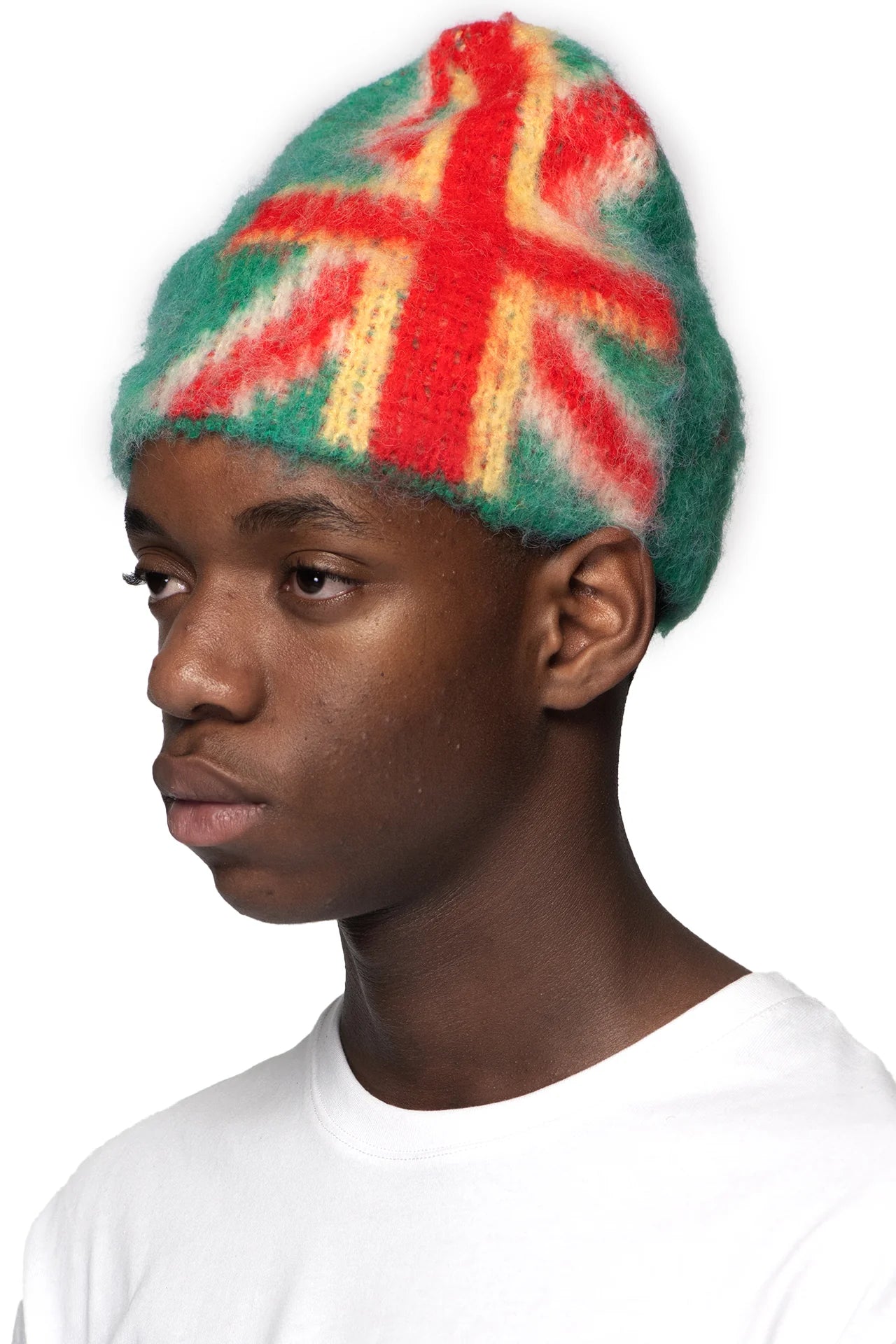 93 Sierra/Crosses Green Flag Mohair Beanie