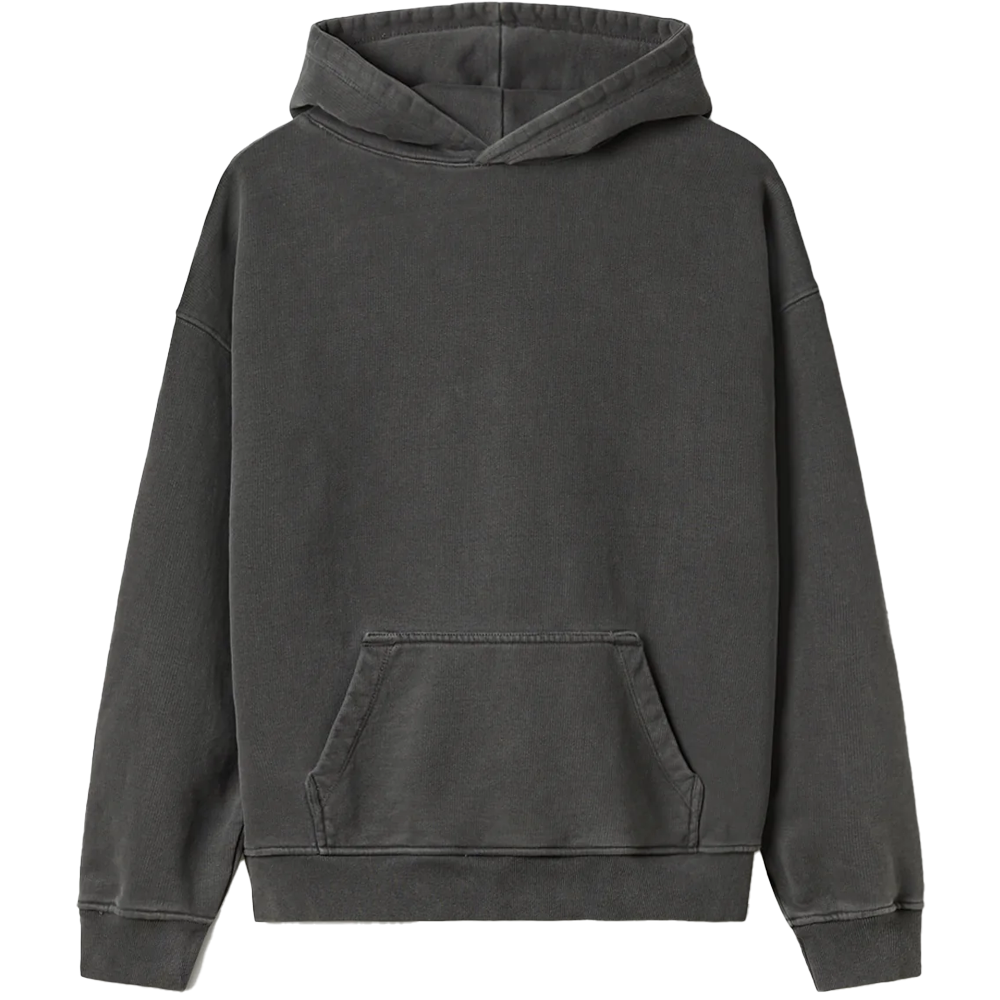 Velour Garments 600 GSM &#39;Anthracite&#39; Hoodie