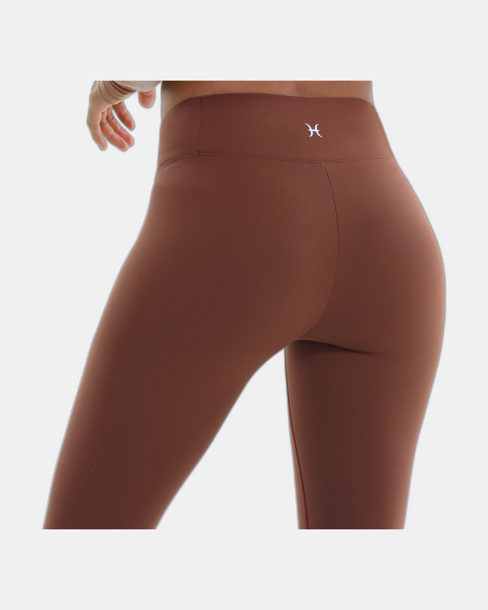 Jelenew logo Soft-brushed Leggings Smoky Brown