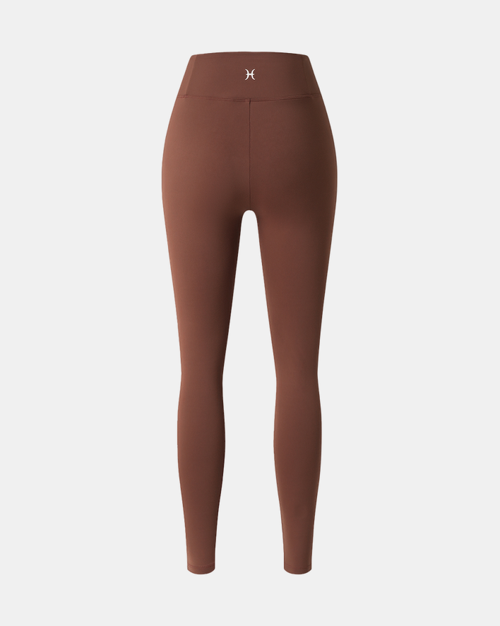 Jelenew logo Soft-brushed Leggings Smoky Brown