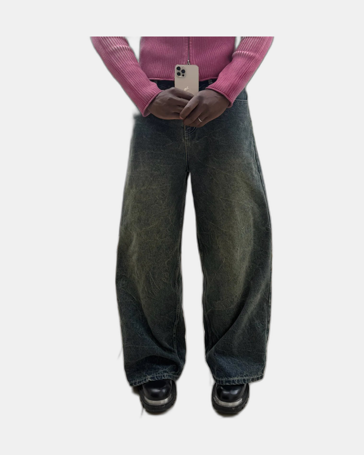 Noemotions Masterpiece Baggy Jeans Washed Denim