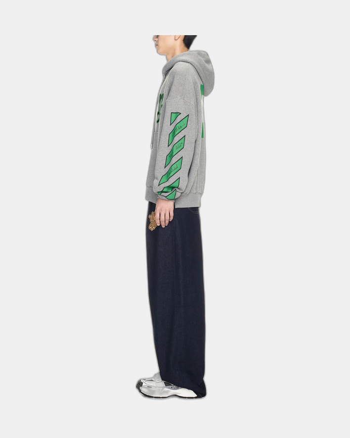 Off-White 23 Varsity Skate Hoodie Melange Grey