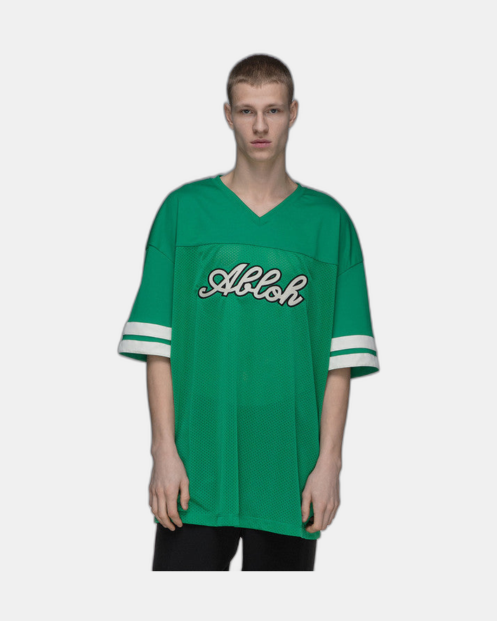 Off-White Football Mesh S/S Tee College Green
