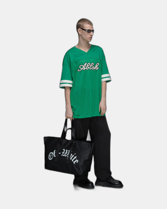Off-White Football Mesh S/S Tee College Green