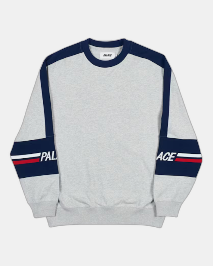 Palace 320 Crew Grey Marl/Navy
