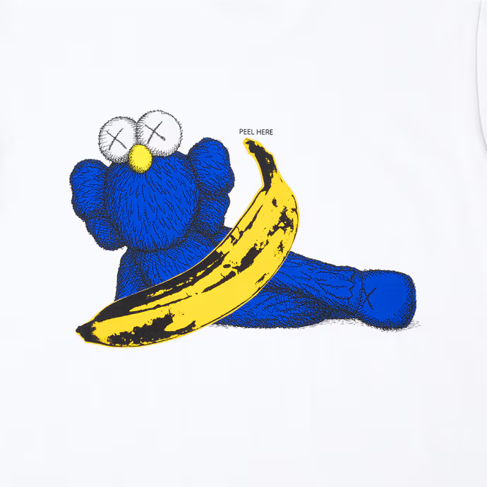 KAWS x Uniqlo Warhol UT Grafik-T-Shirt Weiß