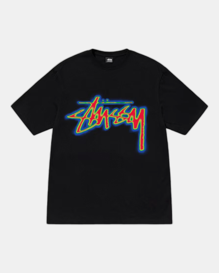 Stussy Thermal Stock Tee Schwarz