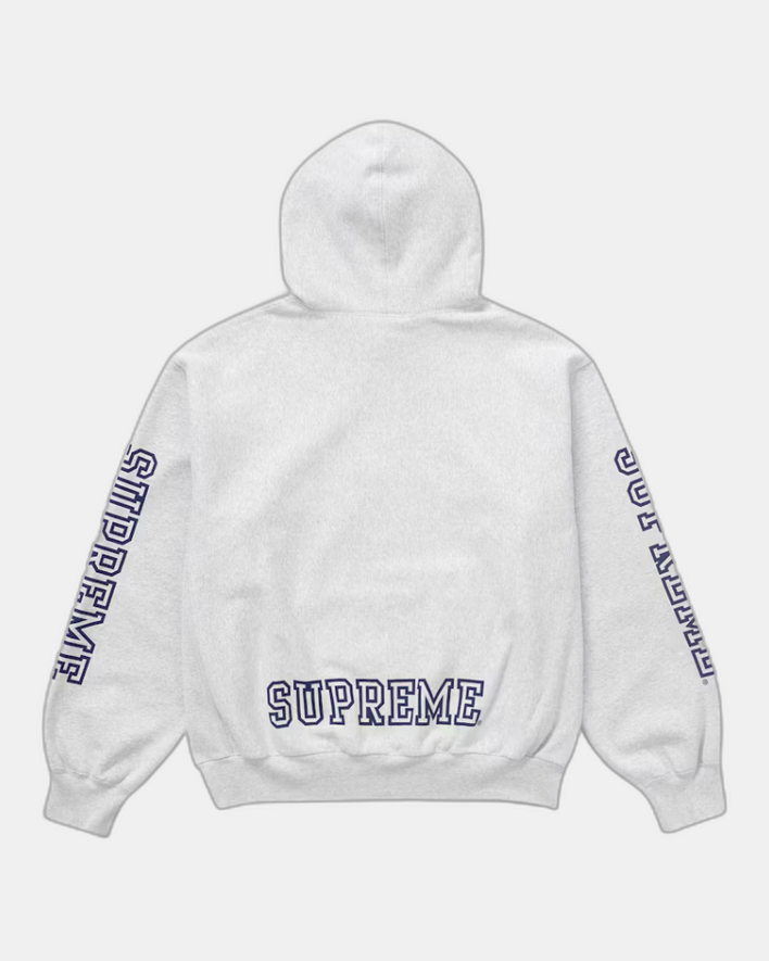 Supreme Collegiate Sleeve Hooded Sweatshirt Ash Grey