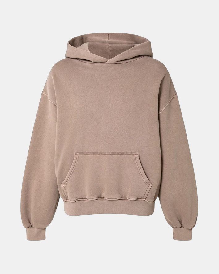 Velour Garments 450 GSM &#39;Vintage Taupe&#39; Hoodie