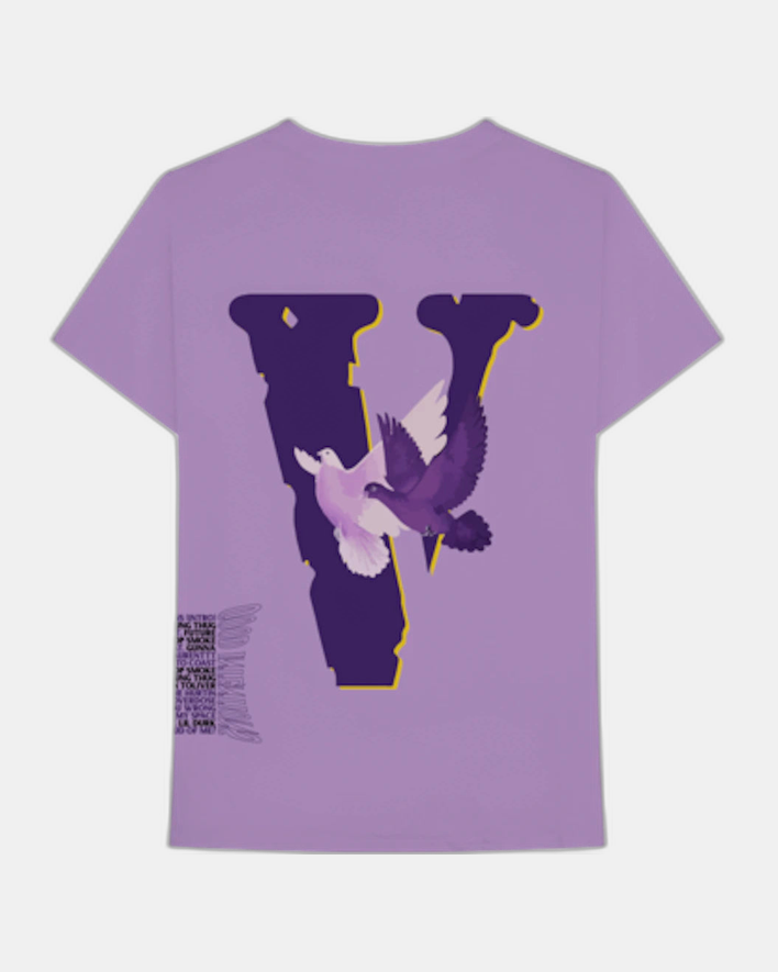 Vlone x Nav Doves Tee Purple