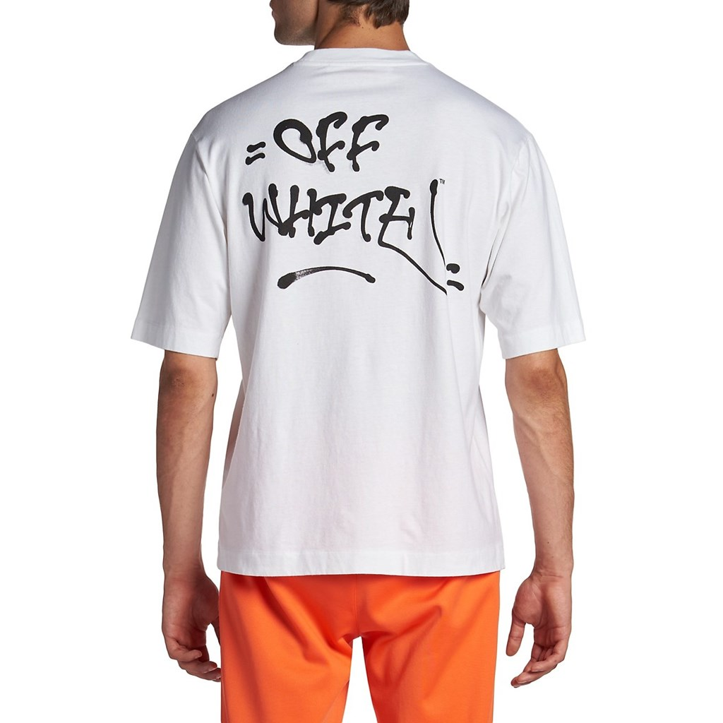 Off-White Neon Graffiti Logo Skate Weiß