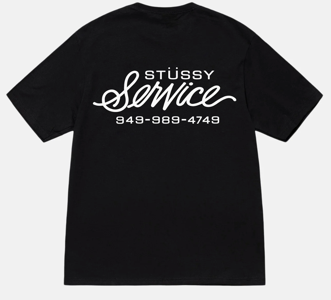 Stüssy Service Tee Black