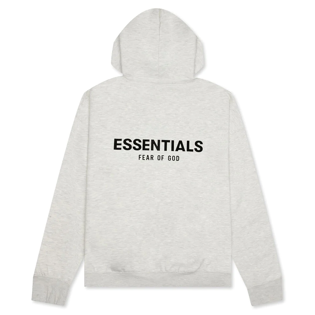 Fear of God Essentials Core Collection Pullover Hoodie Light Heather Oatmeal THE GARDEN