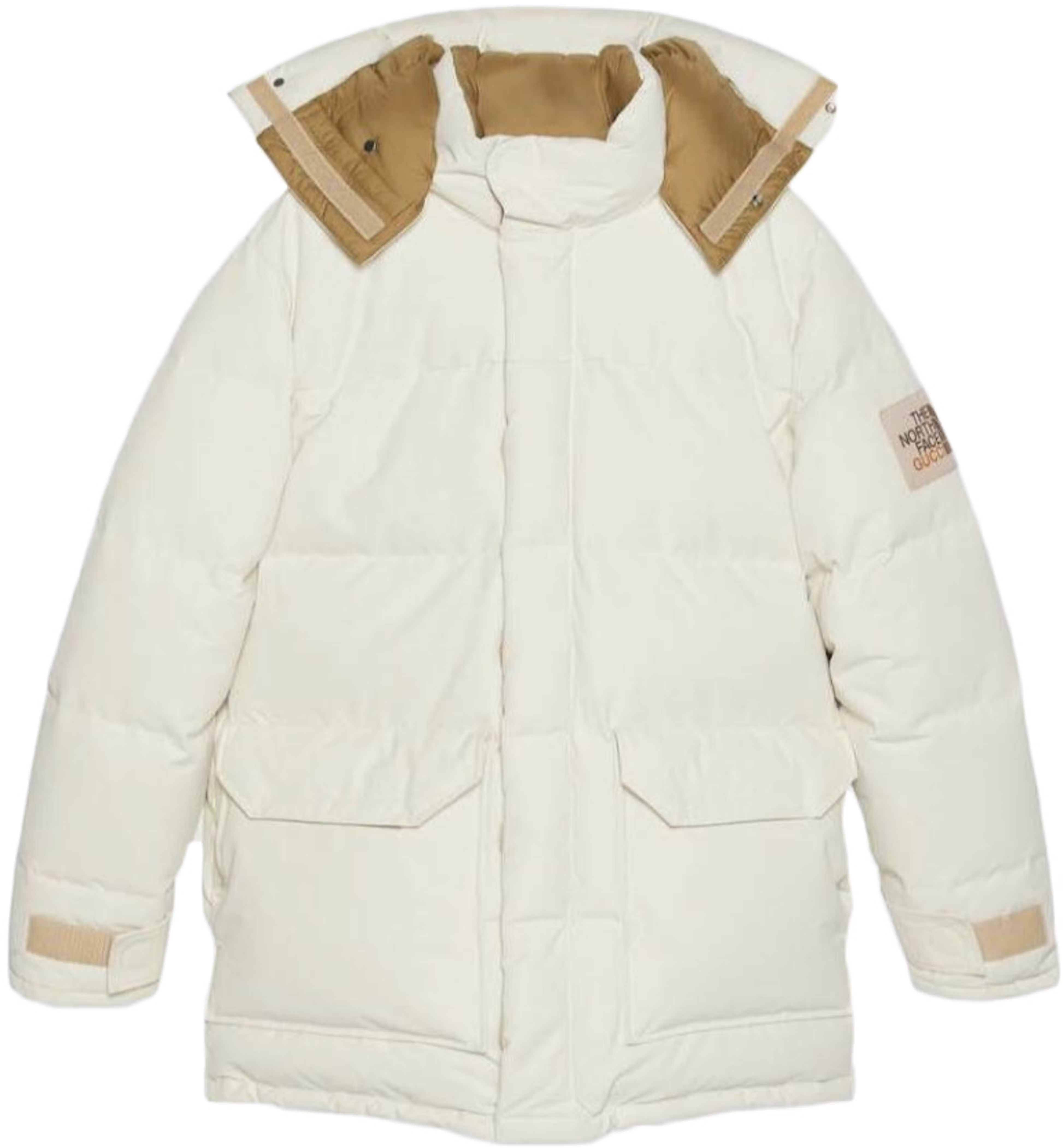 Gucci x The North Face Puffer Jacket Cream THE GARDEN