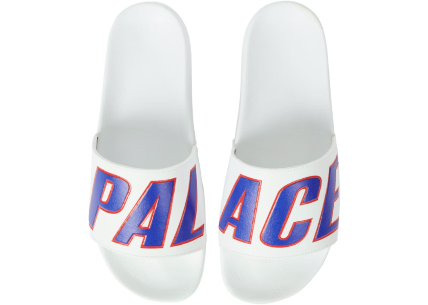Palace Rubber Sliders White THE GARDEN