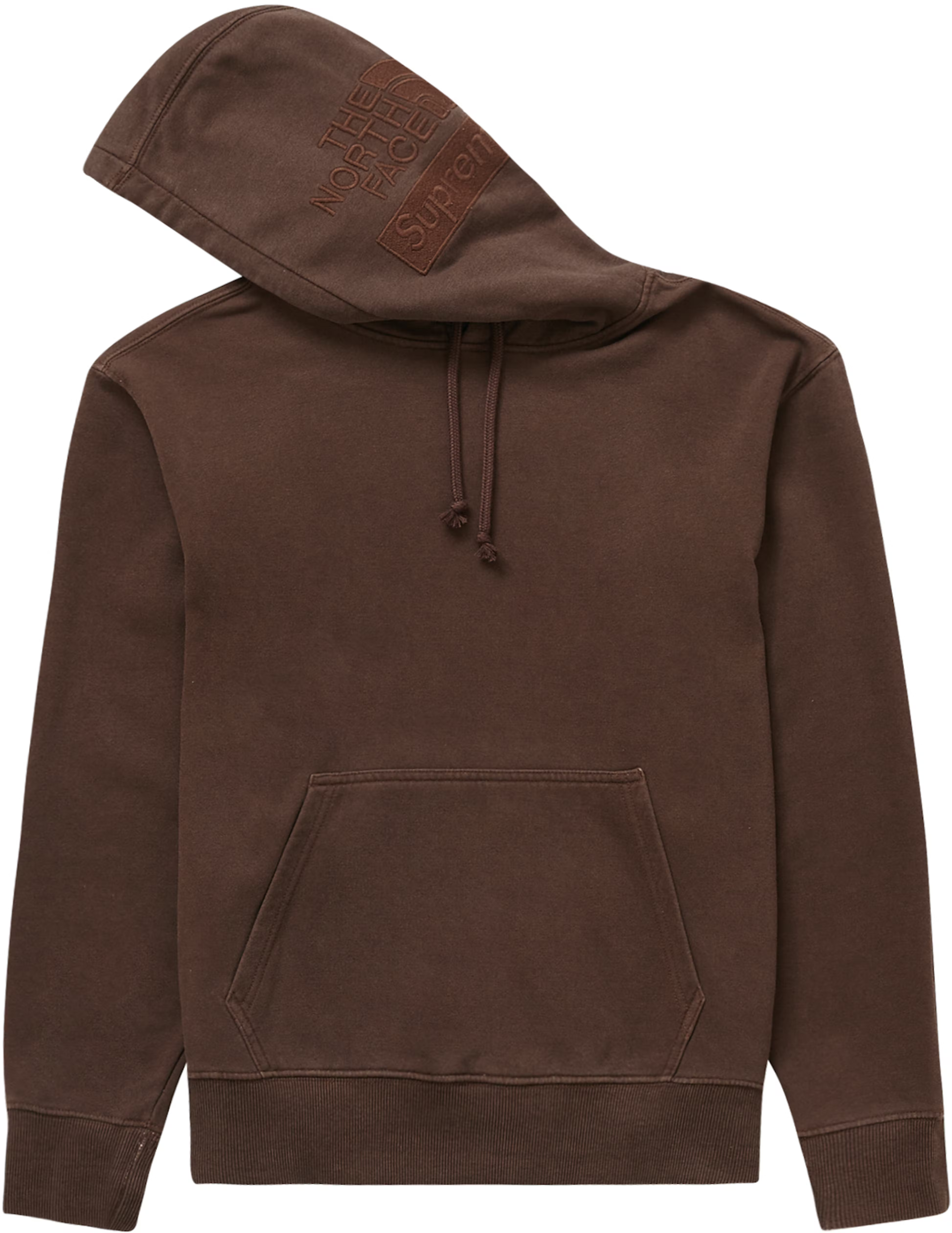 Supreme The North Face Pigment Printed Hooded Sweatshirt Brown